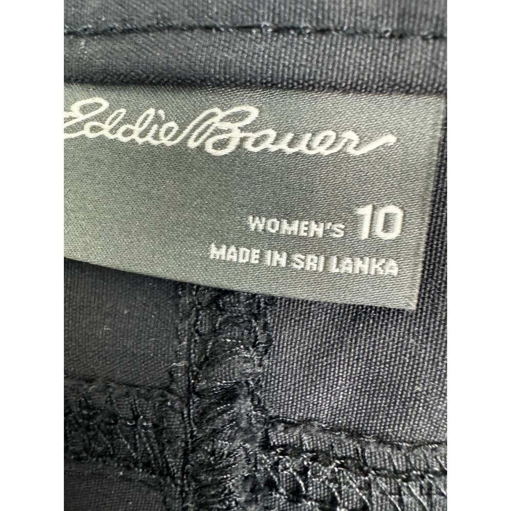 Eddie Bauer Rainier Capris Black Lightweight Activewear Hiking Women's Size 10 - Picture 4 of 9